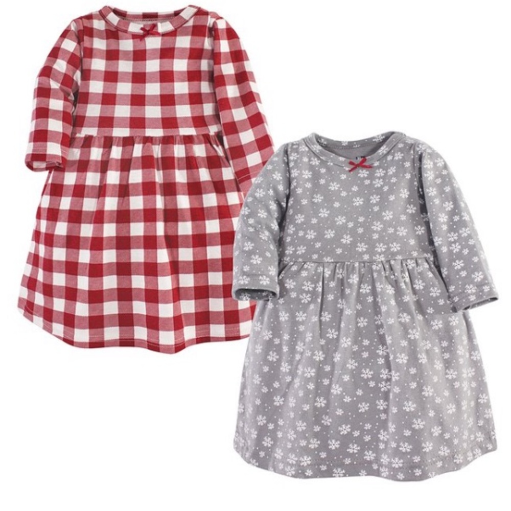 Red & White Gingham A-Line Dress 2 piece Set